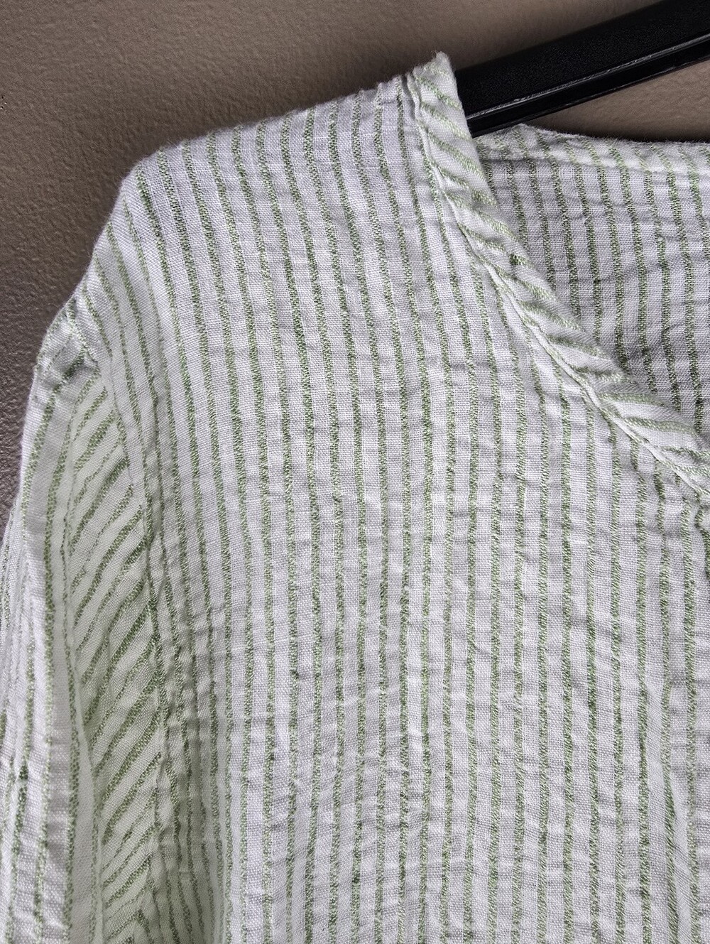 Flax Linen Button down Tunic Top Small - Picture 5 of 12